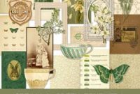 Graphics Fairy Premium Cream and Green Ephemera Kit