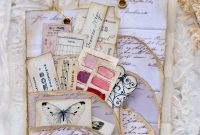 Elegant French Script Triple Pocket Journal Inserts