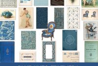 Curated Blue Ephemera Collection