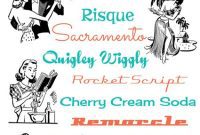 Free 50s Fonts for Retro Fun