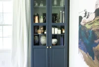 IKEA Cabinet Hack Hale Navy Office Refresh