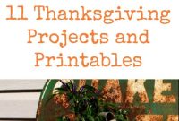 11 Festive Thanksgiving Crafts and Printables