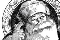 8 Monochrome Santa Sketches