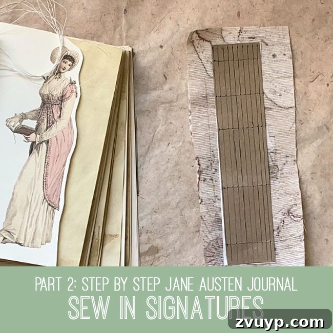 Graphics Fairy'nin Seçkin Kış Mavi Baştankara Sanat Koleksiyonu 6 Jane Austen journal tutorial: sewing in signatures part 2
