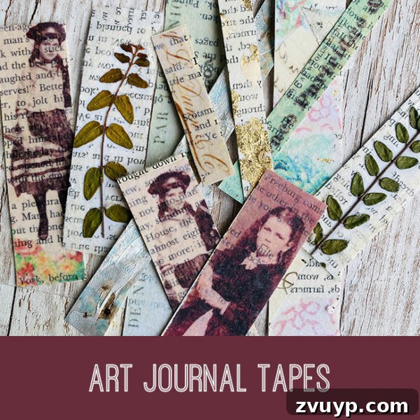 Graphics Fairy Premium Sewing and Needlework Kit 6 Art Journal Tapes Craft Tutorial