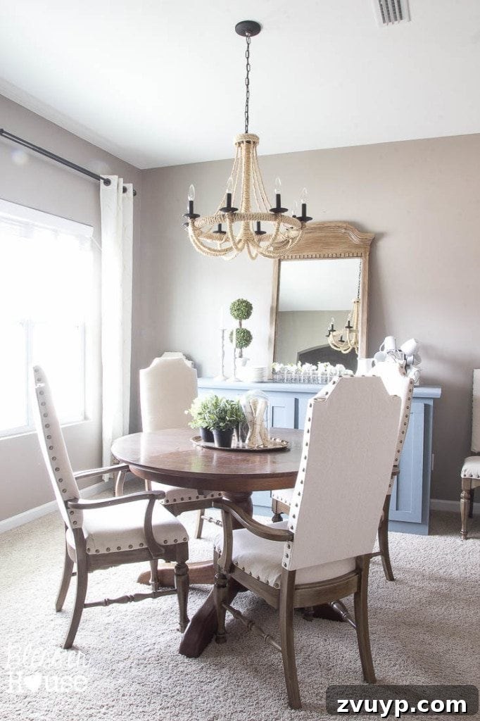 From Media Center to Dining Delight 8 Dining Room with Buffet and Future Design Plans | Bless'er House