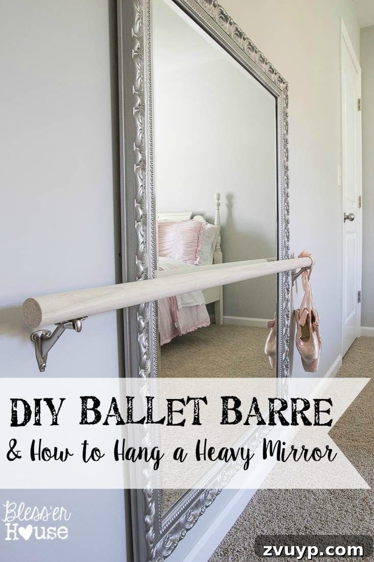 Your Guide to Building a DIY Ballet Barre and Securely Hanging Heavy Mirrors 2 Preparing to Hang a Heavy Mirror for a DIY Ballet Room
