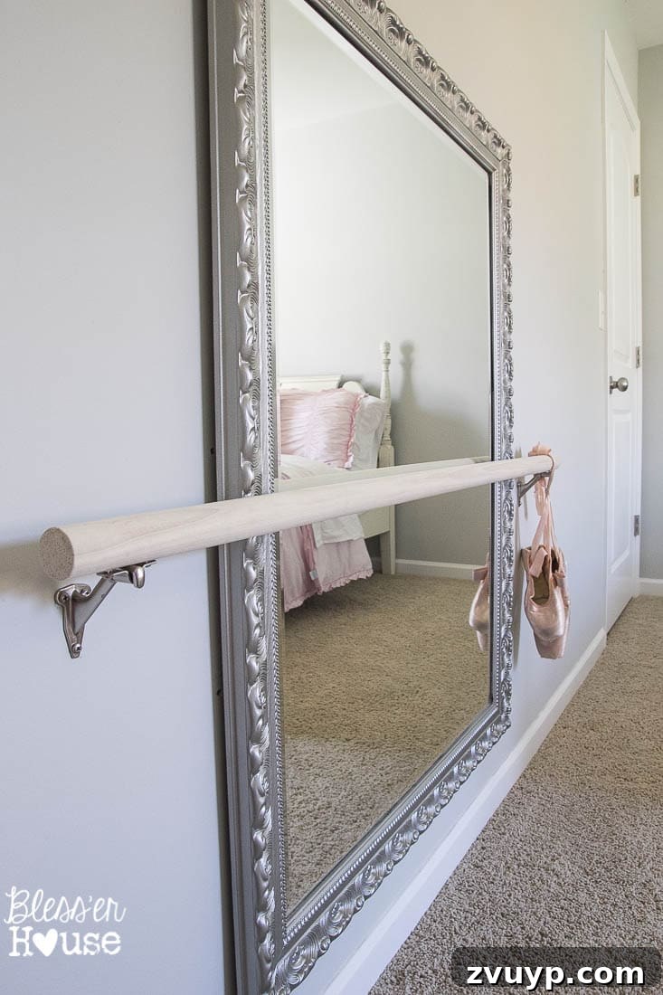 Your Guide to Building a DIY Ballet Barre and Securely Hanging Heavy Mirrors 20 Author Reflecting on Ballet Memories in Livie's Room