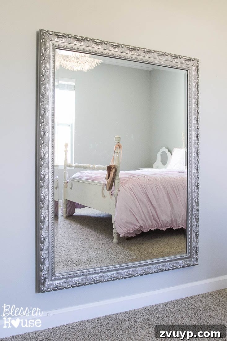 Your Guide to Building a DIY Ballet Barre and Securely Hanging Heavy Mirrors 9 Joyful Selfie with Safely Installed Mirror