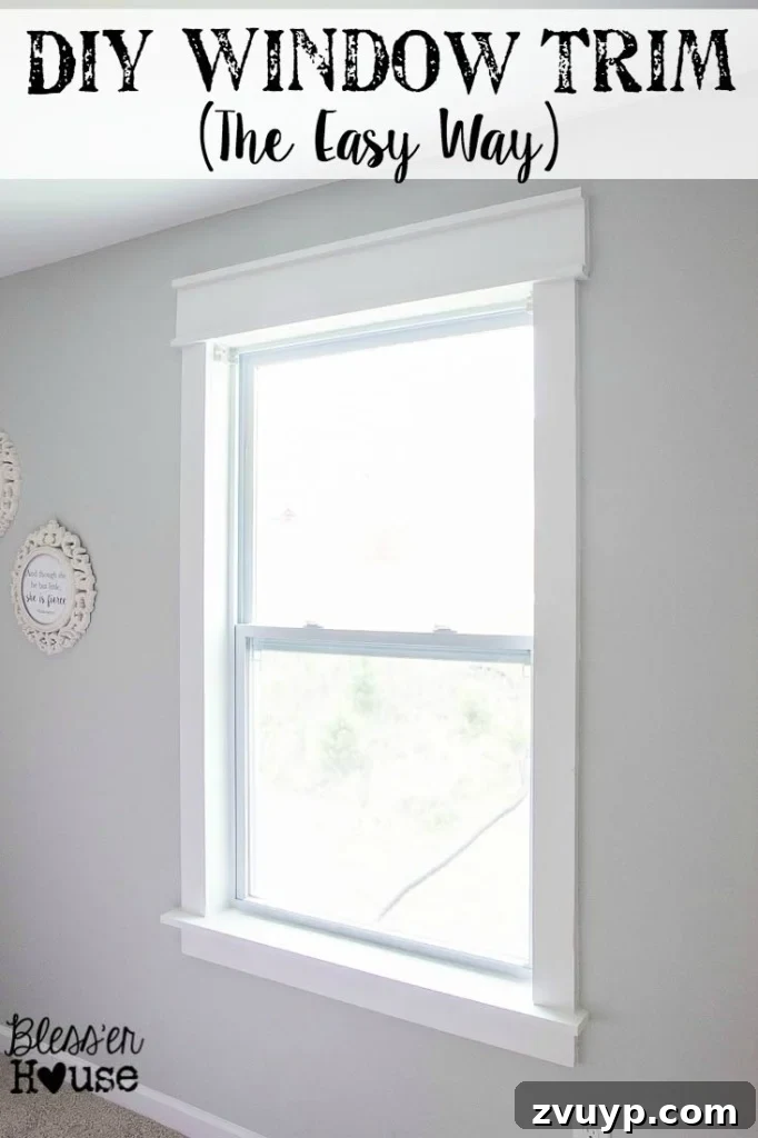 Easy Window Trim Installation: Skip the Miter Saw 2 DIY Window Trim the easy way without any miter cuts