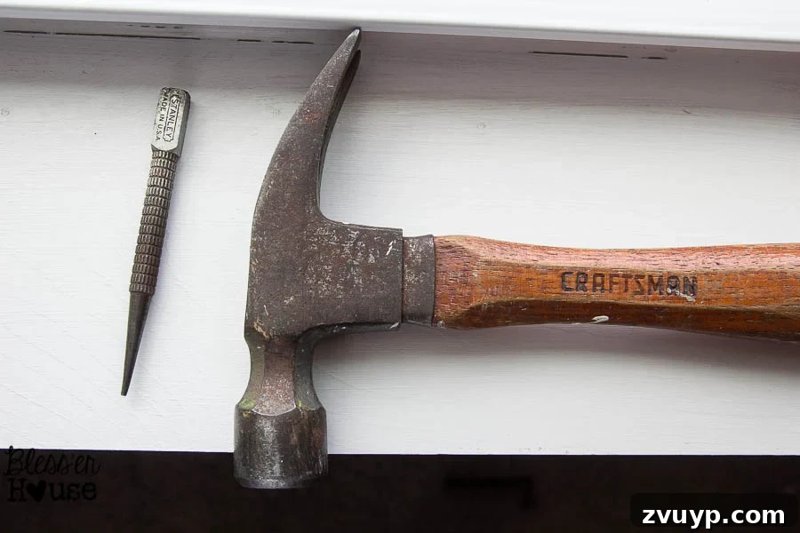 Easy Window Trim Installation: Skip the Miter Saw 12 set finishing nails around window casing with a nail setter