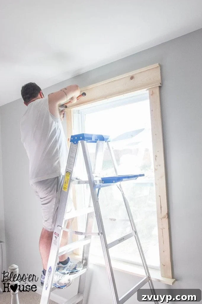 Easy Window Trim Installation: Skip the Miter Saw 8 making a header for interior window casing without miter cuts