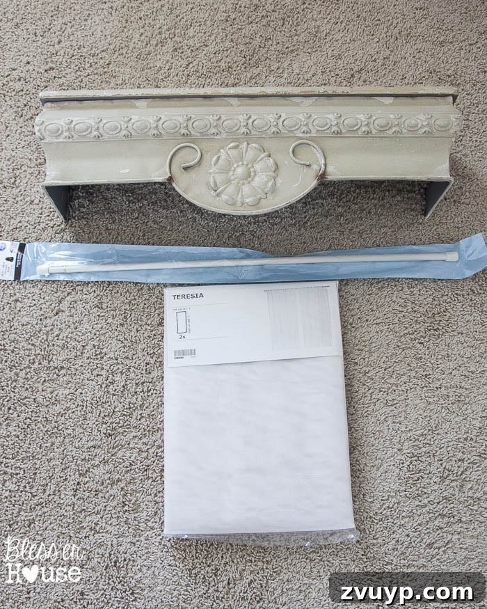 Dreamy Bed Canopy Crown from an Upcycled Shelf 3 DIY Canopy Crown from a Repurposed Shelf: Step-by-step guide to creating an affordable and stylish canopy for a child's bedroom using a simple shelf.