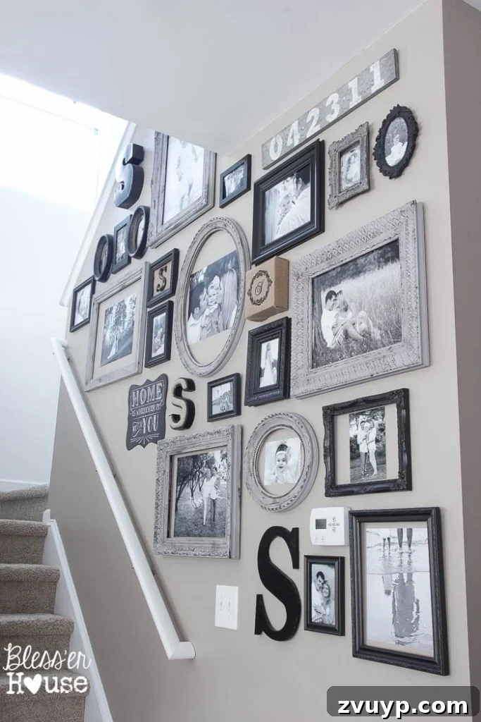 Seaside Driftwood Anniversary Keepsake 13 Family Gallery Wall Decor with DIY Sign
