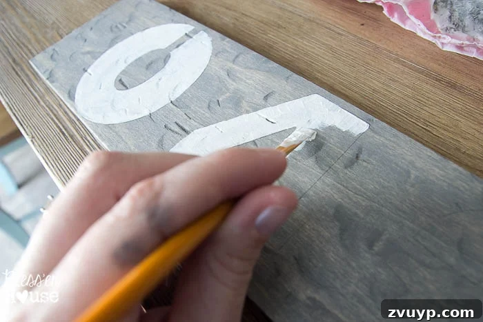 Seaside Driftwood Anniversary Keepsake 9 Painting Stenciled Numbers White on Wood Sign