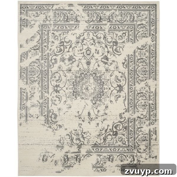 12 Stunning Greige Rugs That Won't Break Your Budget 8 Safavieh Adirondack Silver / Ivory Rug - Subtle Greige Pattern