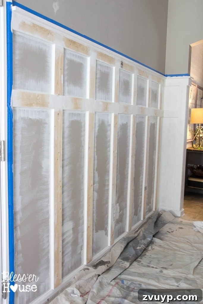 Our DIY Board and Batten Makeover A Glidden Paint Review 11 DIY Board and Batten for Under $100 | Bless'er House