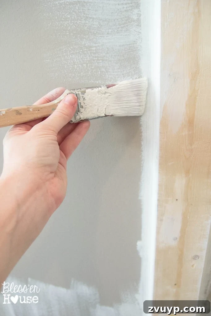 Our DIY Board and Batten Makeover A Glidden Paint Review 8 DIY Board and Batten for Under $100 | Bless'er House