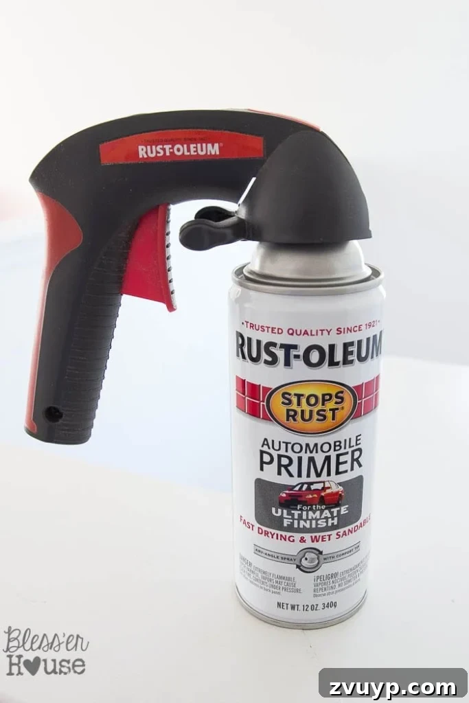 Transform Your Bathroom Fixtures with Spray Paint 11 spray paint grip