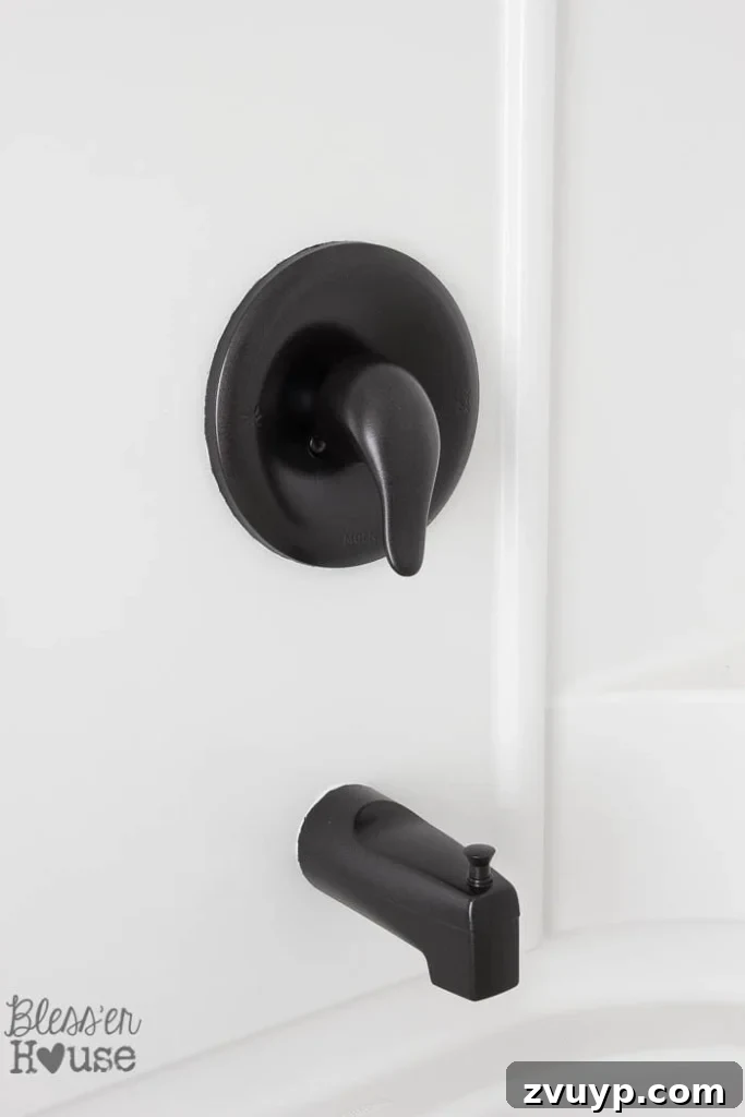 Transform Your Bathroom Fixtures with Spray Paint 15 spray painted faucet
