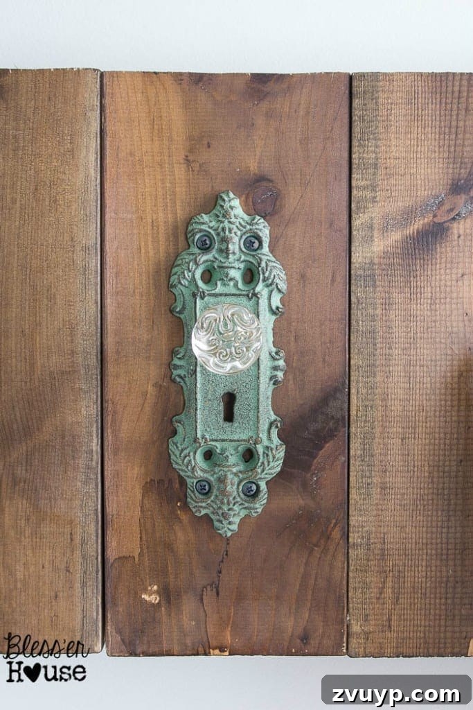 Chic Modern Farmhouse Bathroom Remodel Tour 9 Another view of the charming antique doorknob hooks, part of a creative DIY towel rack for a modern farmhouse bathroom.