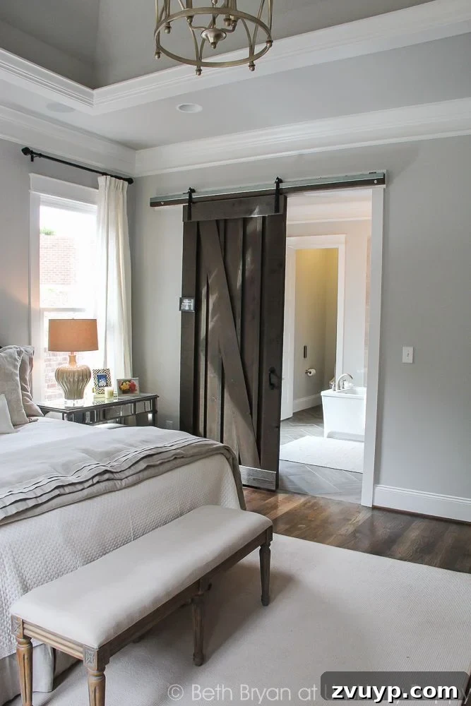 Crafting a Modern Rustic Master Retreat 10 DIY Barn Doors for Master Bedroom and Bathroom