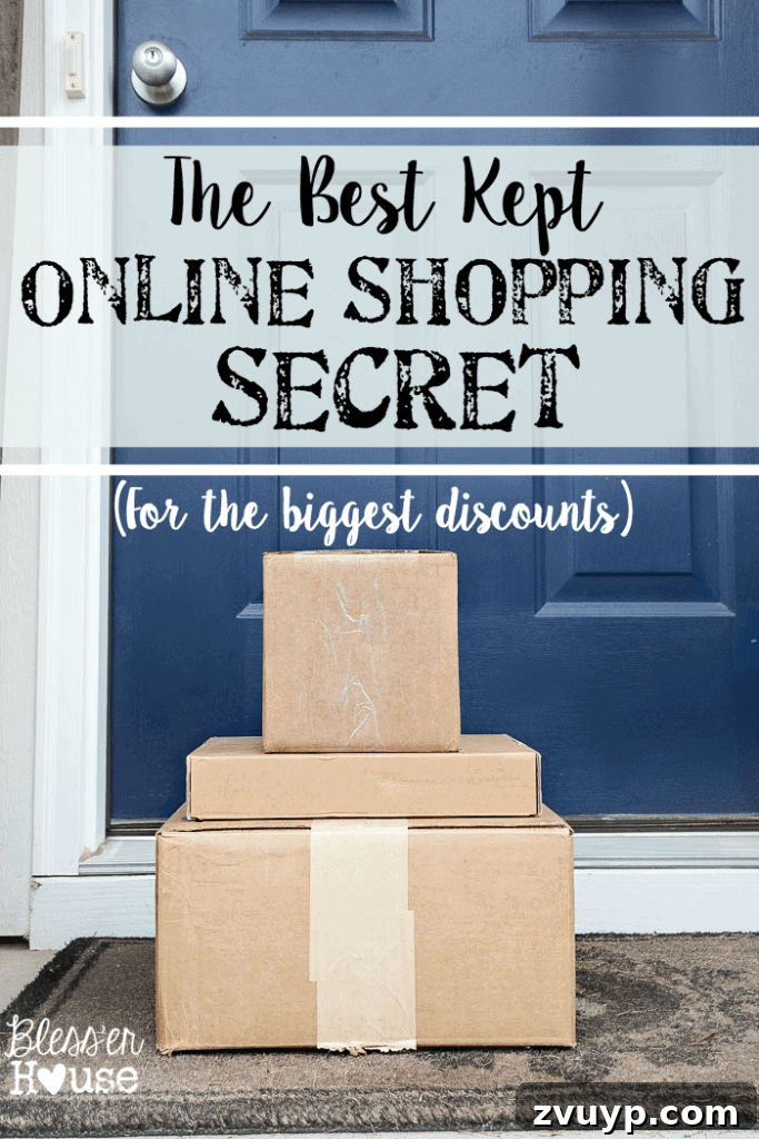 Your Exclusive Online Shopping Advantage 2 A person excitedly shopping online for discounts