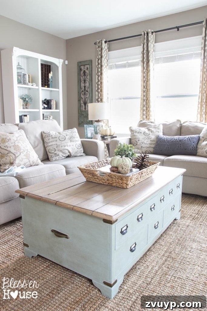 Your Exclusive Online Shopping Advantage 11 Cozy living room featuring the new jute rug acquired via as-is shopping