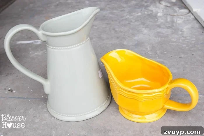 Mastering Faux Ironstone with Thrift Store Finds 2 How to Fake Ironstone from Thrift Store Finds | blesserhouse.com