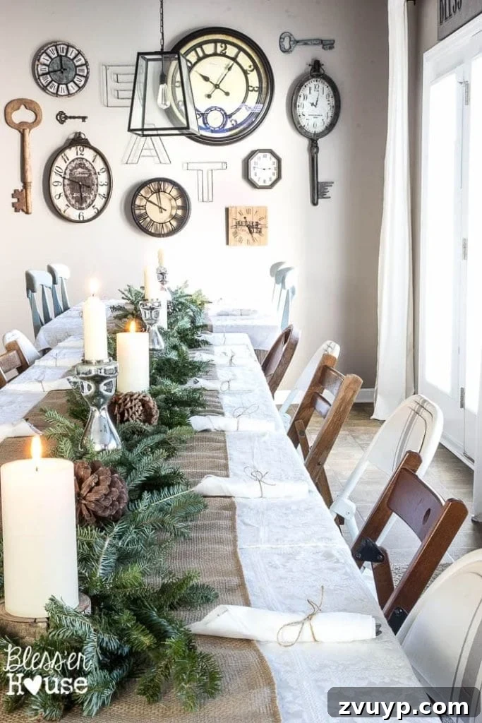 Stunning Holiday Tables for Less 5 How to Set a Large Holiday Table on a Budget | blesserhouse.com