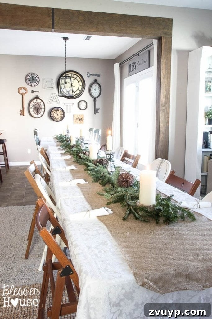 Stunning Holiday Tables for Less 6 How to Set a Large Holiday Table on a Budget | blesserhouse.com