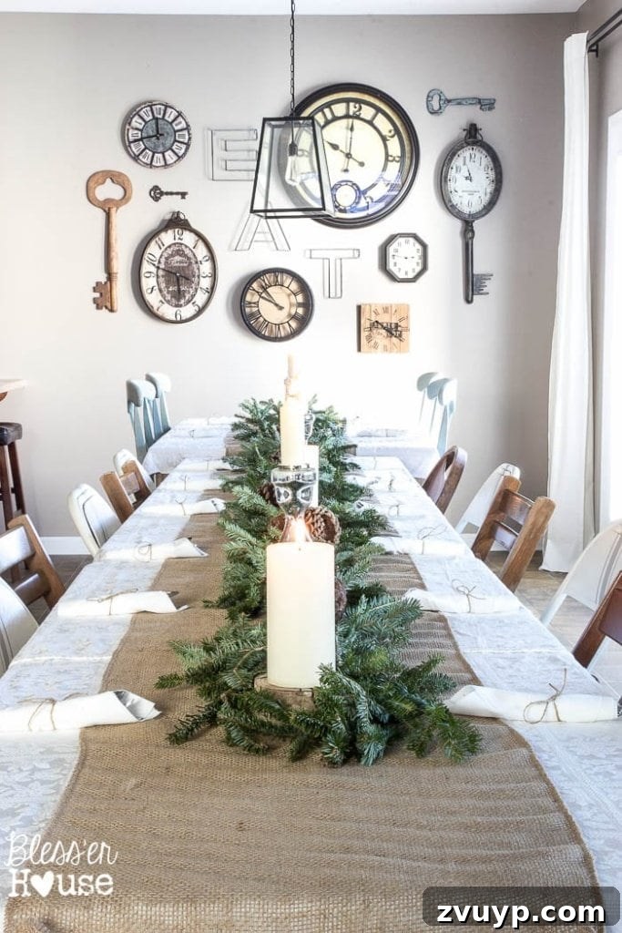 Stunning Holiday Tables for Less 8 How to Set a Large Holiday Table on a Budget | blesserhouse.com