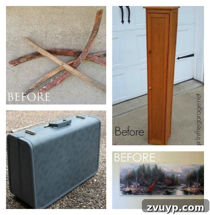 Footlocker From Barracks to Beautiful 13 Trash to Treasure Tuesday Collage | DIY Furniture Makeovers