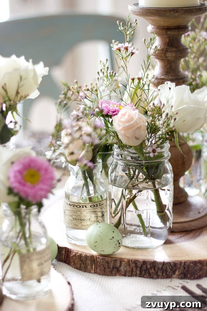 Festive Easter Table Setting 17 Rustic Easter Table with Flowers and Eggs | blesserhouse.com @worldmarket #sponsored #WorldMarketTribe