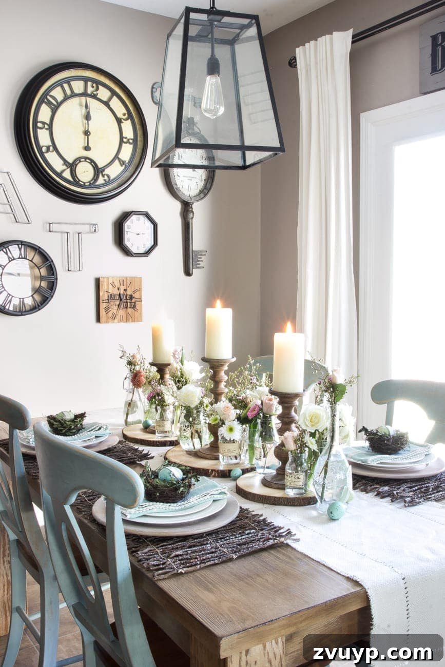 Festive Easter Table Setting 3 Elegant Easter Brunch Table Decor with Rustic Accents | blesserhouse.com @worldmarket #sponsored #WorldMarketTribe