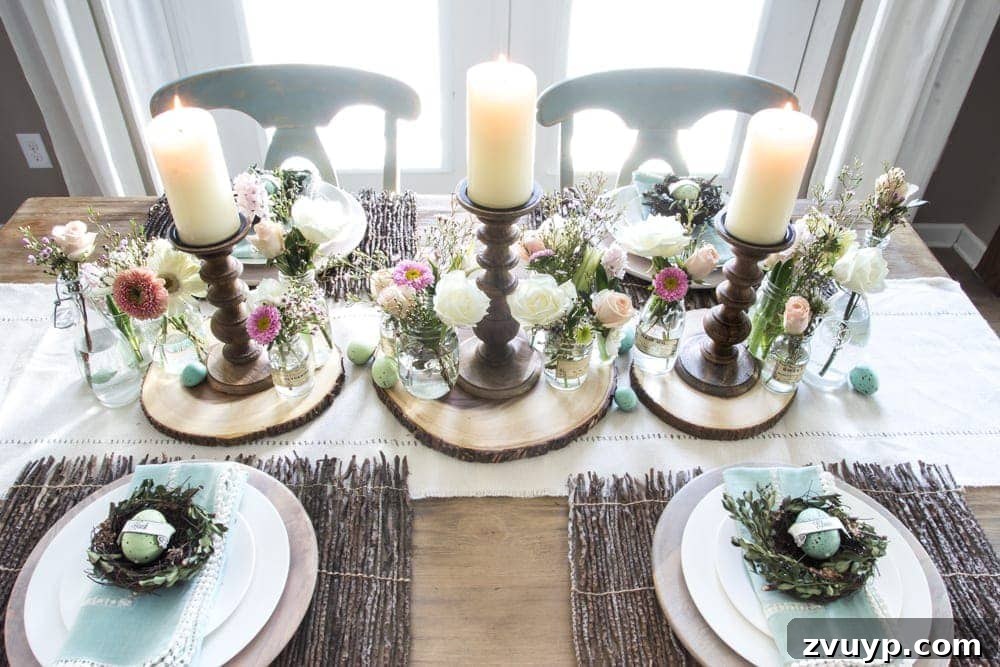 Festive Easter Table Setting 7 Centerpiece Ideas for Rustic Easter Brunch Table | blesserhouse.com @worldmarket #sponsored #WorldMarketTribe