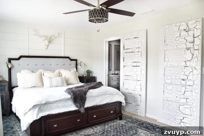 DIY Distressed Hollow Core Doors 12 How to Distress Hollow Core Doors to Get a Chippy Paint Finish | blesserhouse.com