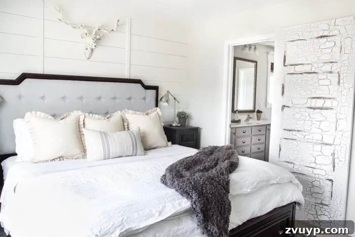 DIY Distressed Hollow Core Doors 9 How to Distress Hollow Core Doors to Get a Chippy Paint Finish | blesserhouse.com