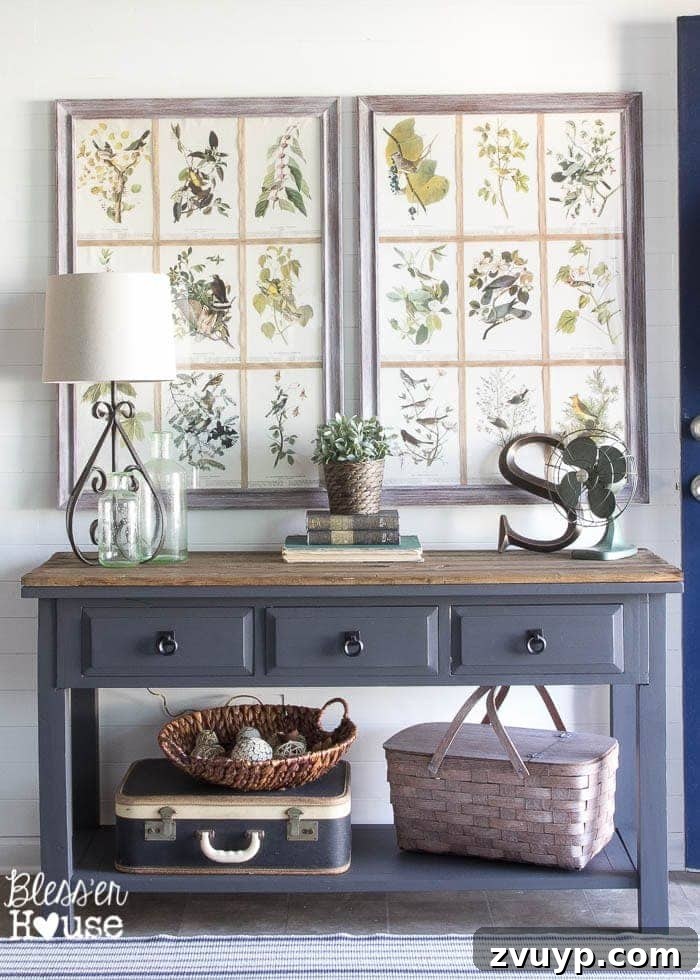 Budget Foyer Makeover: A Craigslist Table Transformed with Paint