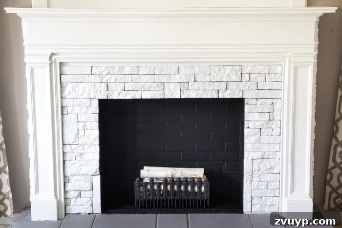 My Faux Fireplace DIY Glow Up 11 DIY Faux Fireplace Updated | blesserhouse.com - This fireplace looks so real and it cost about $600 to build!