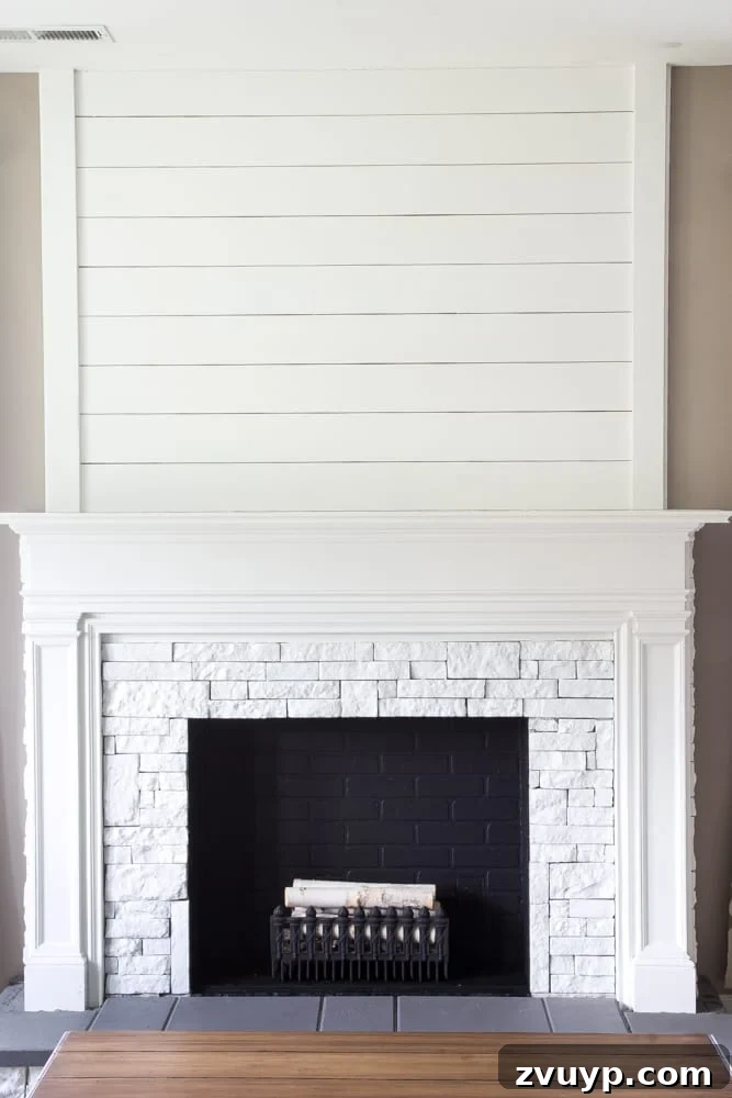 My Faux Fireplace DIY Glow Up 13 DIY Faux Fireplace Updated | blesserhouse.com - This fireplace looks so real and it cost about $600 to build!