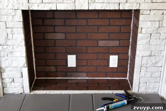 My Faux Fireplace DIY Glow Up 9 DIY Faux Fireplace Updated | blesserhouse.com - This fireplace looks so real and it cost about $600 to build!