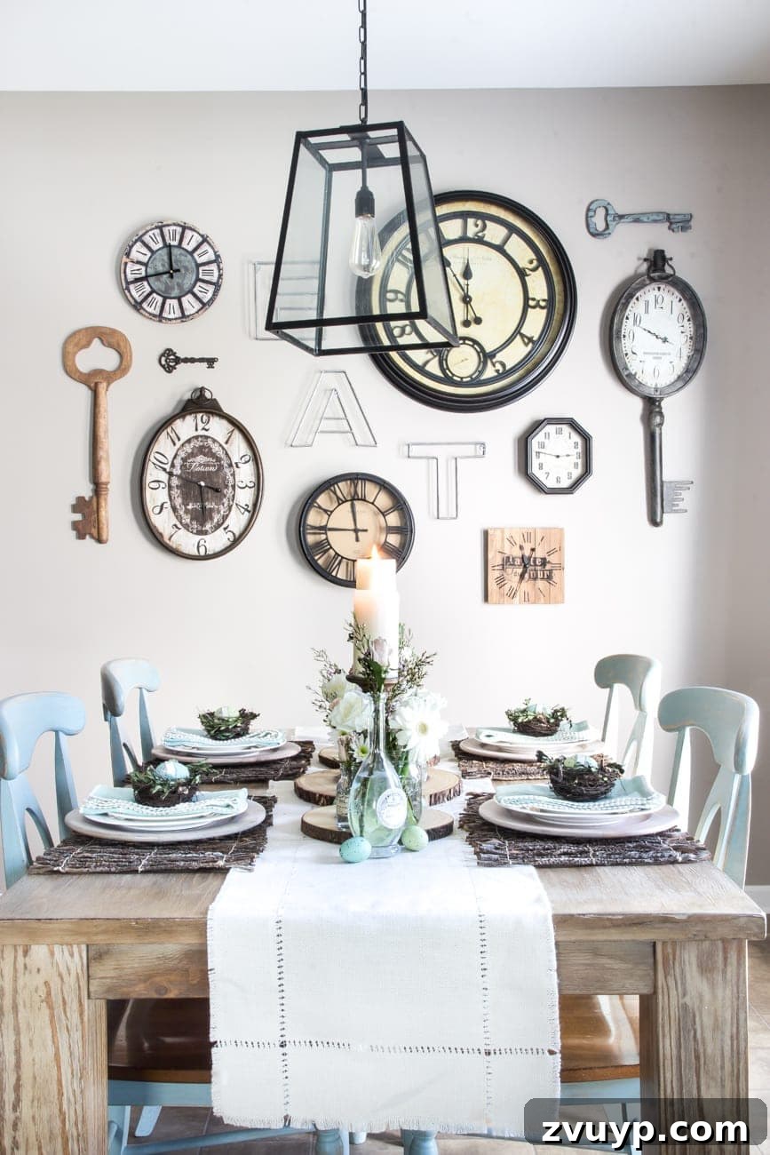 18 Ingenious DIY Wall Decor on a Budget 5 DIY wall decor ideas: a gallery wall made from a collection of clocks