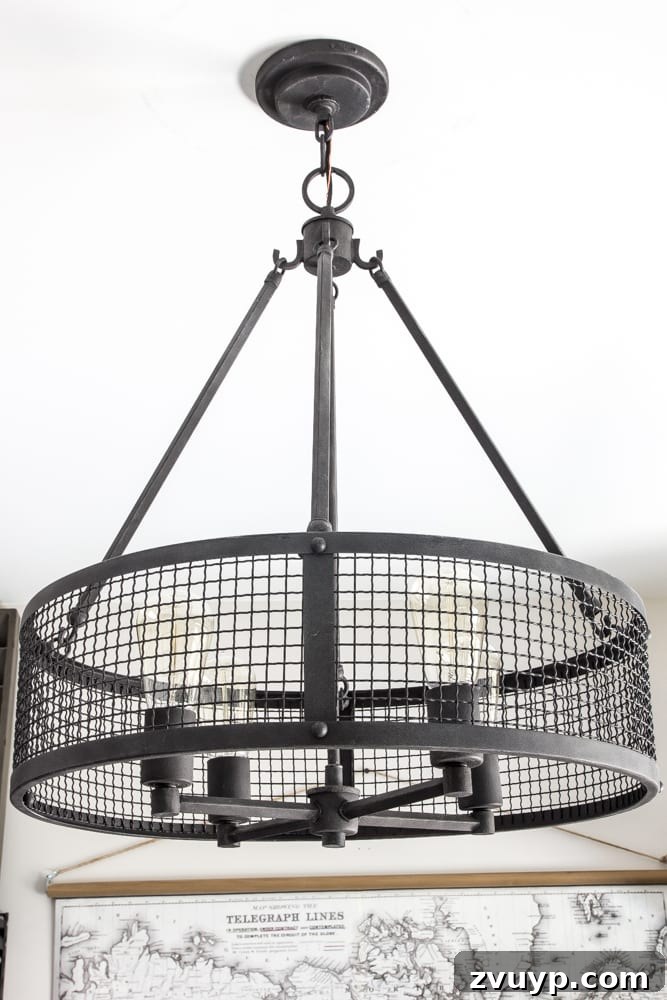Strategic Industrial-Military Hub Unveiled 5 Industrial Military Office Reveal - Quoizel Wilder Drum Pendant Light in Masculine Office