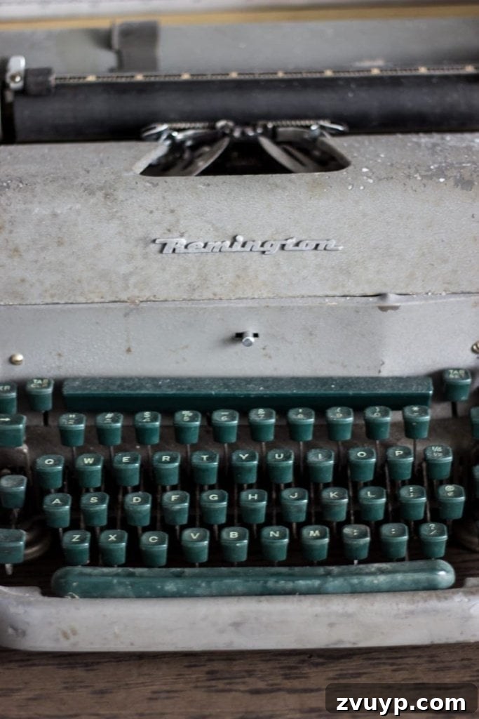 Strategic Industrial-Military Hub Unveiled 9 Vintage Typewriter on Industrial Office Shelves - Masculine Office Decor