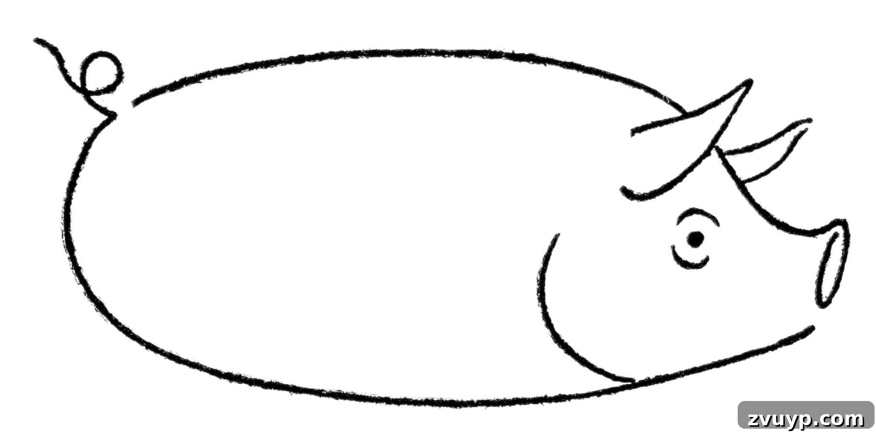 Drawing Pigs and Goats Made Easy 5 Step by Step drawing a pig's head