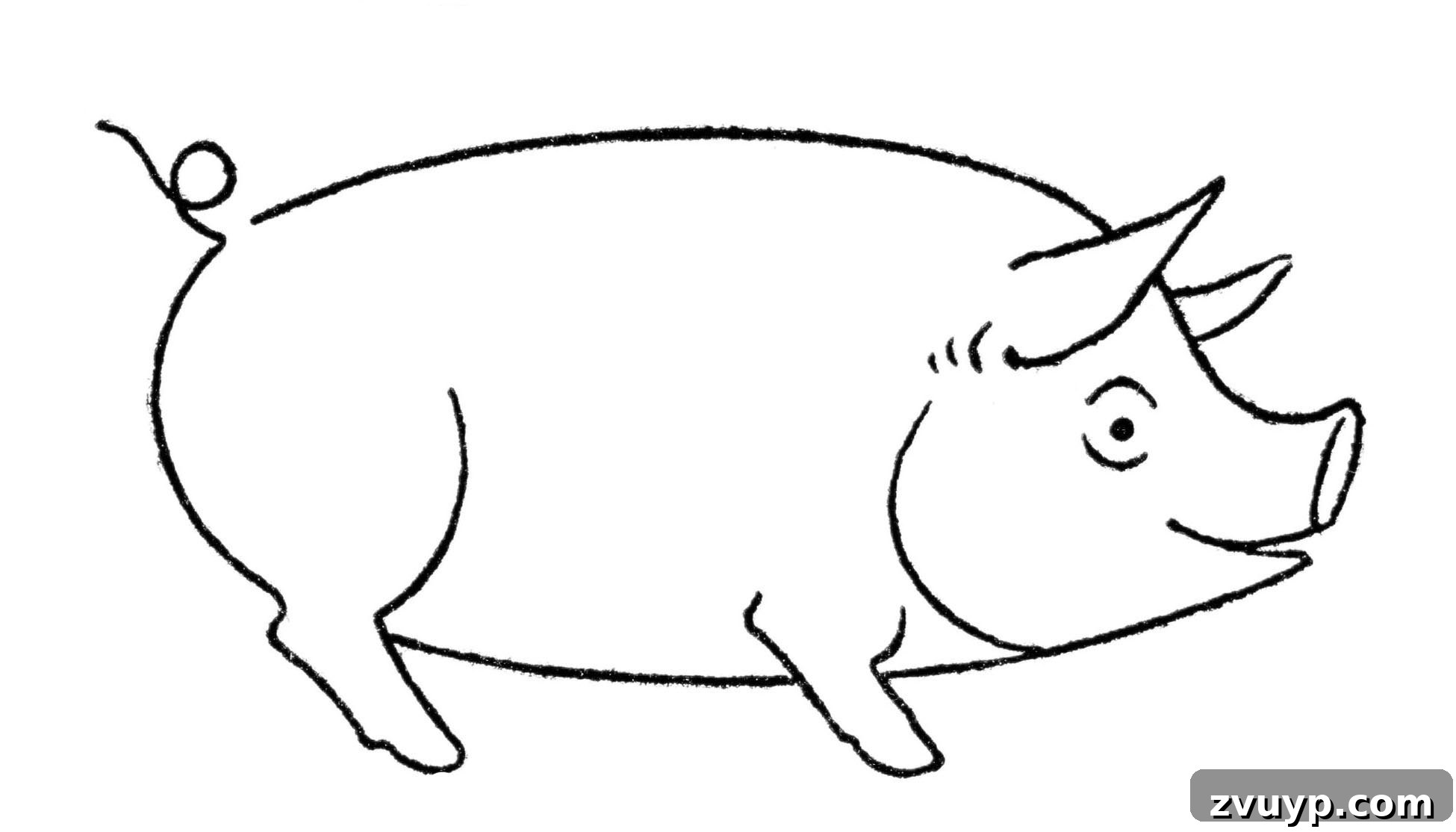 Drawing Pigs and Goats Made Easy 6 Simple Cartoon Pig Drawing