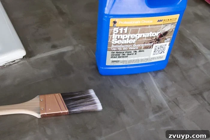 DIY Feather Finish Concrete Countertops and How to Avoid a Huge Mistake | blesserhouse.com - A thorough step-by-step tutorial with useful tips and advice on what not to do. 