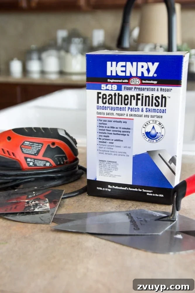 DIY Feather Finish Concrete Countertops and How to Avoid a Huge Mistake | blesserhouse.com - A thorough step-by-step tutorial with useful tips and advice on what not to do. 