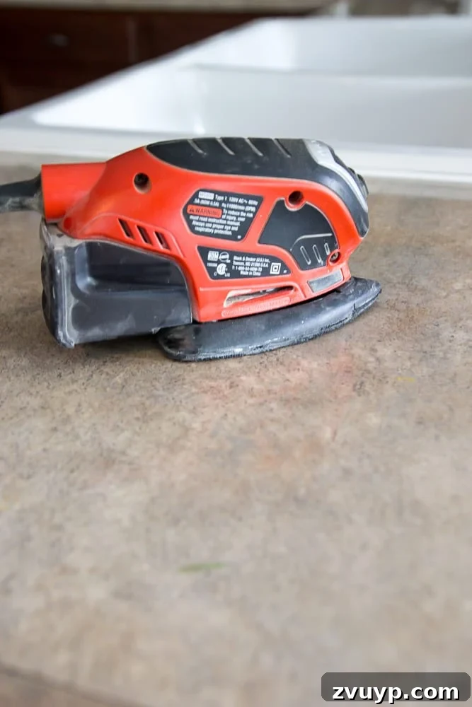 DIY Feather Finish Concrete Countertops and How to Avoid a Huge Mistake | blesserhouse.com - A thorough step-by-step tutorial with useful tips and advice on what not to do. 